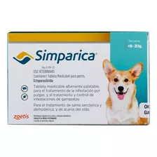 Simparica Antiparasitario Externo Tableta 1und 10-20kg