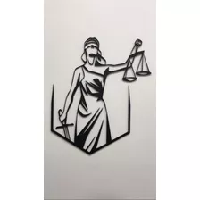 Quadro Aplique De Parede Escritório De Advocacia Justiça Mdf