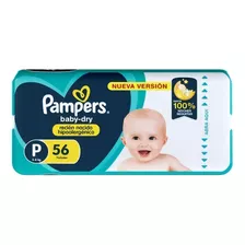 Pampers Babydry Hipoalergenico Pequeño X56unidades