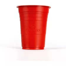 120 Vasos Rojos Biodegradables Fecula Maiz 18oz Desechable