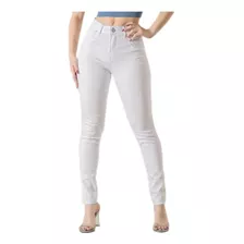 Calça Branca Preta Azul Lycra Bivik Cos Alto Skini Ou Flare