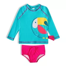 Conjunto Praia Infantil Com Filtro Uv Tip Top Tucano 2445155