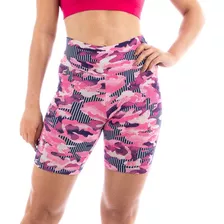 Kit 10 Short Meia Coxa Em Suplex Estampado Academia Atacado