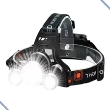 Lanterna Cabeça Triplo T6 3 Led Cree Profissional Econômica