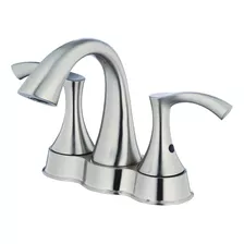 Grifo De Lavabo Gerber D301122bn Centerset, Niquel Cepill...