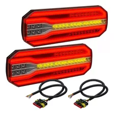 Kit Lanterna Sequencial Symled Carreta Bivolt Universal Led