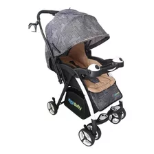 Carriola De Bebe Kool Baby Reclinable Reversible Portavasos Color Gris Claro Color Del Chasis Blanco