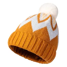 Gorro De Lana A Rayas Con Forma De Bola De Pelo Z Para Hombr