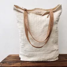 Bolsa Classic Cotton Y Piel Envío Gratis 