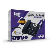 Telefone Celular Rural Fixo Mesa 3g Wifi 5 Bandas Bdf-12