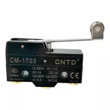 10x Chave Micro Switch Cntd Cm-1703 C/ Haste Longa E Roldana