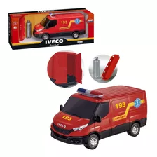 Carrinho De Brinquedo Resgate Iveco Daily C/ Acessório Usual