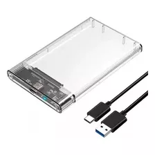 Case 2.5 Tipo C Easy 3.0 P/ Hd Transparente Enclosure