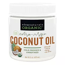 Viva Naturals Aceite De Coco Virgen Orgánico 16 Fl Oz / 473 