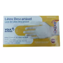 Luvas De Látex Volk Do Brasil Branca- Escolha O Seu Tamanho