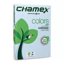 Papel Sulfite Chamex Colors Azul A-4 75g Pct C/500 Folhas