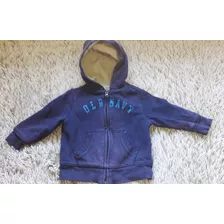 Campera Algodon Con Capucha Old Navy Bebé Niño Con Corderito