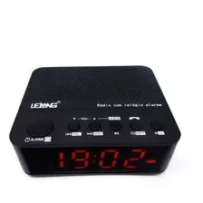 Radio Relógio Despertador Digital Alarme Bluetooth Le-674 Fm
