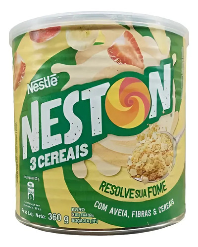 Neston 3 Cereais Com Aveia Lata 360g Nestlé