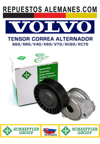 Tensor Correa Alternador Volvo S60 S80 V40 V60 V70 Xc60 Xc70 Foto 4