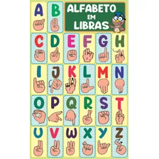Banner Pedagógico Alfabeto Em Libras 50x80cm