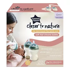 Biberones De Silicona Tommee Tippee Closer To Nature 2 Pzas