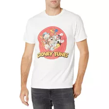 Looney Tunes Camiseta Para Hombre, Blanco, Xl