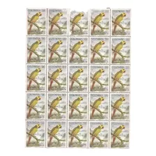 Bloque 25 Estampillas Birds Colombia 1994 Sin Usar Nuevas