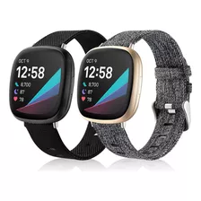 Maledan Pack 2 Correas P/ Fitbit Sense Y Versa 3 Smartwatch