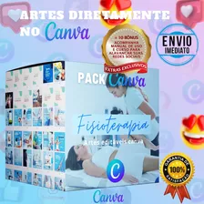 150 Artes Canva Fisioterapia - Kit Bônus - Envio Imediato