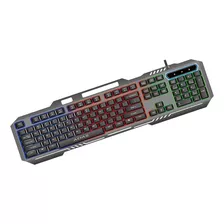 Teclado Pc Gamer Entrada Usb Cor Black Rgb