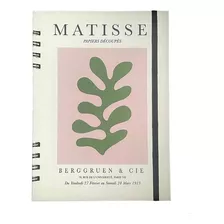 Cuaderno Tapa Dura Forrada,(hojas Lisas) Henri Matisse Color Verde