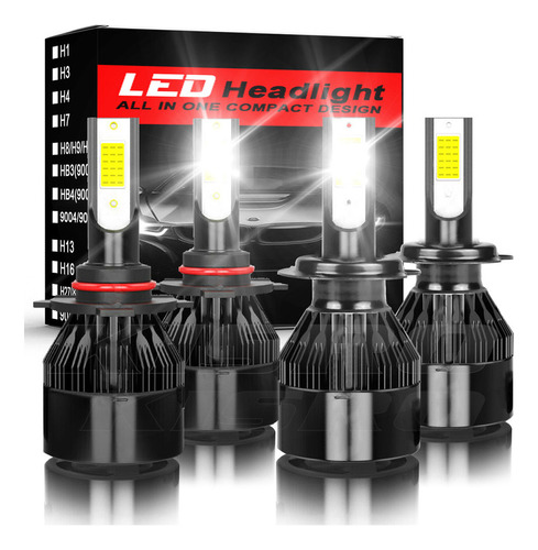 Fwefww Kit De Faros Led H4 H13 9007 Para Luz Alta Y Baja Mazda CX-7  4X4