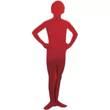 Disfraz Para Niño Soy Invisible Zentai Rojo Talla M-