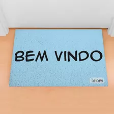 Tapete Capacho 60x40 - Bem Vindo Várias Cores - 12mm - Ca544