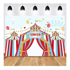 Blue Sky Red White Circus Theme Photography Backdrops C...