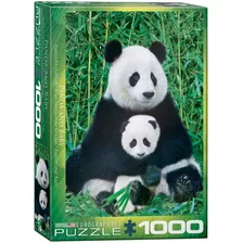 Panda Y Bebe Bambu Natura Rompecabezas 1000 Pz Eurographics