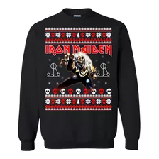 Sudadera Comoda Estilo Ugly Christmas Sweater Iron Maiden