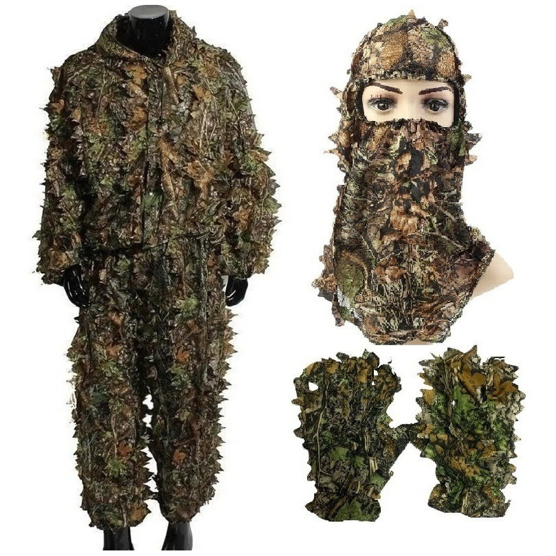 Roupa Camuflada Sniper Ghillie 3d Até 1,70 Alt, Caça Airsoft