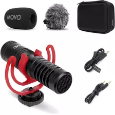 Microfono Movo Vxr10-pro 3.5mm Para iPhone Android Y Dslr