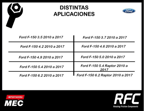 Pastilla De Freno Ford F-150 5.4 Raptor 2010 A 2017 Trasera Foto 6