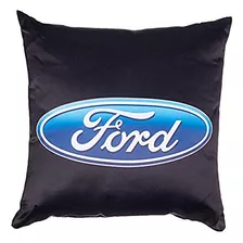 Almohada Decorativa Ford Tiro Logotipo Ovalado Azul Neg...