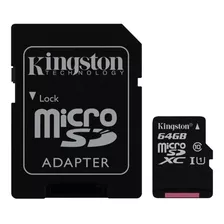 Tarjeta De Memoria Kingston Sdcx10 Con Adaptador Sd 64gb