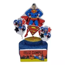 Superman Adorno Combo Cumpleaños Especial Chirimbolos