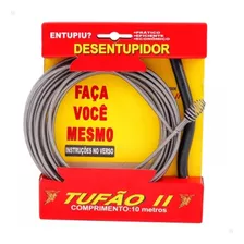 Desentupidor Tufão Aço 10m Ralo Pia Tanque Cozinha Banheiro