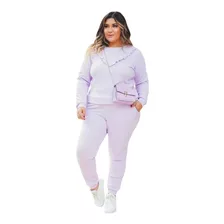 Conjunto Inverno Blusa E Calça Tendência Moda Plus Size