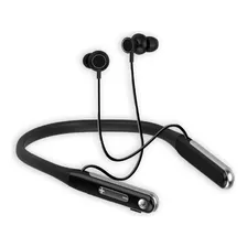 Audifonos Bluetooth Manos Libres Cuello 40 Horas Epik Color Negro Luz Negro