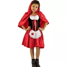 Fantasia De Chapeuzinho Vermelho Infantil Luxo