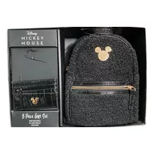 Mini Mochila Disney Mickey Con Monedero Negro 