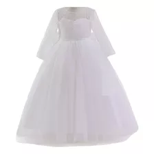 Vestido De Primera Comunión. Vestido Blanco. Vestido Bautizo